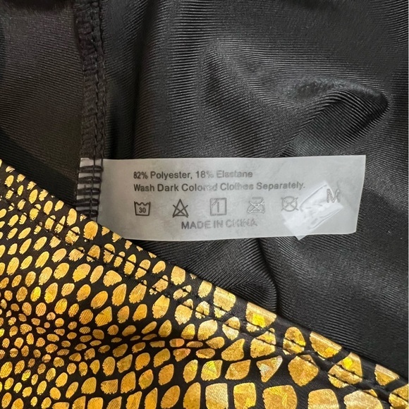 Swimwear Crocodile Print Set 3 Piece Bikini Bathing Suit With Cover Up Skirt M - Picture 16 of 16